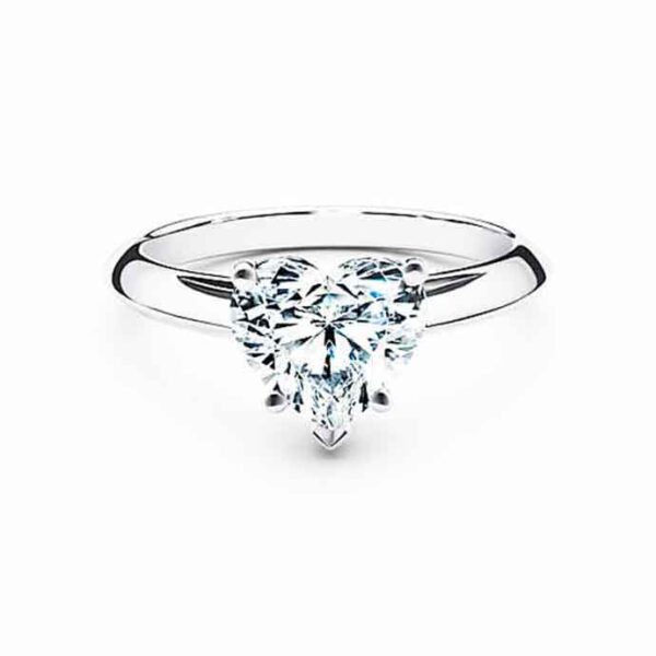 Δαχτυλίδι καρδιές & διαμάντια K18